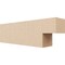 Ekena Millwork 4in. W x 6in. H x 20in. L Chapel Hill Woodgrain TimberThane Rafter Tail, Primed Tan RFTUR04X06X20CHPRCPR - alternate 1